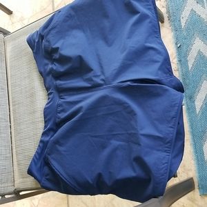 Lands End navy blue quick dry swim shorts size 18 with side pockets